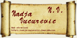Nadja Vučurević vizit kartica